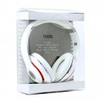 Wholesale HiFi Sound Stereo Headphone with Mic TV05 (White)